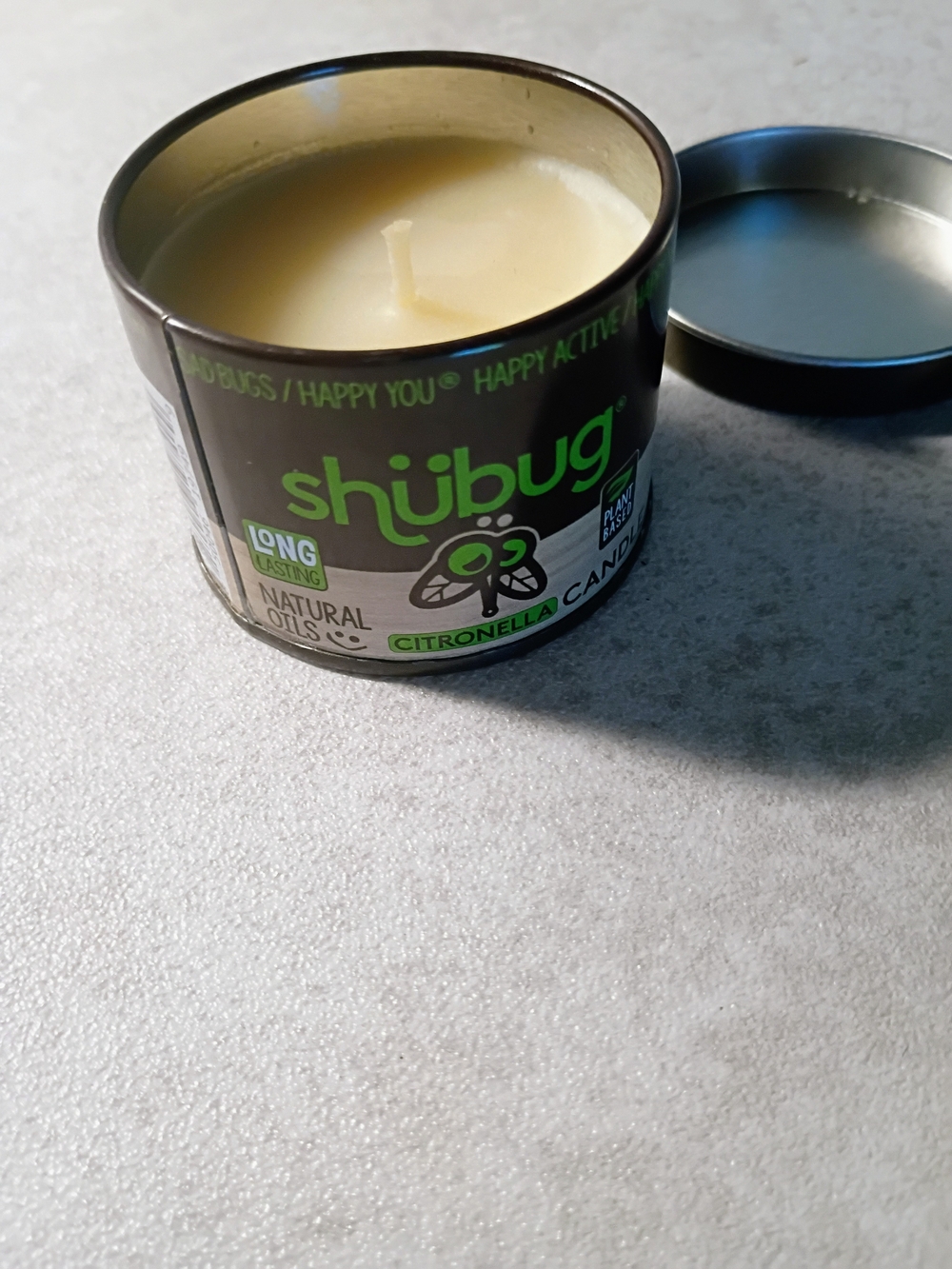 Shubug Citronella Scented Candle - Green Tin